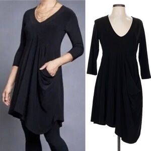 SYMPLI Asymmetrical Hem Dress Black Size 10